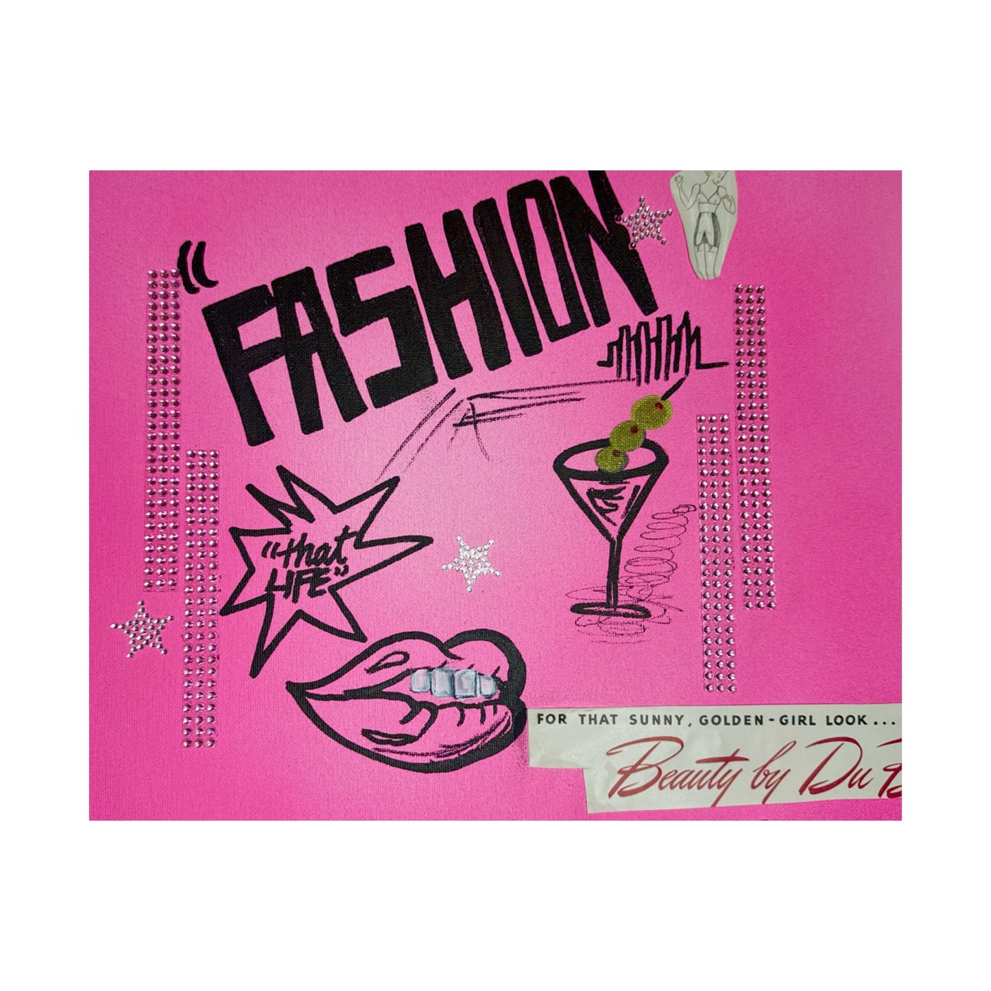 "high fashion" airbrush horizontal print