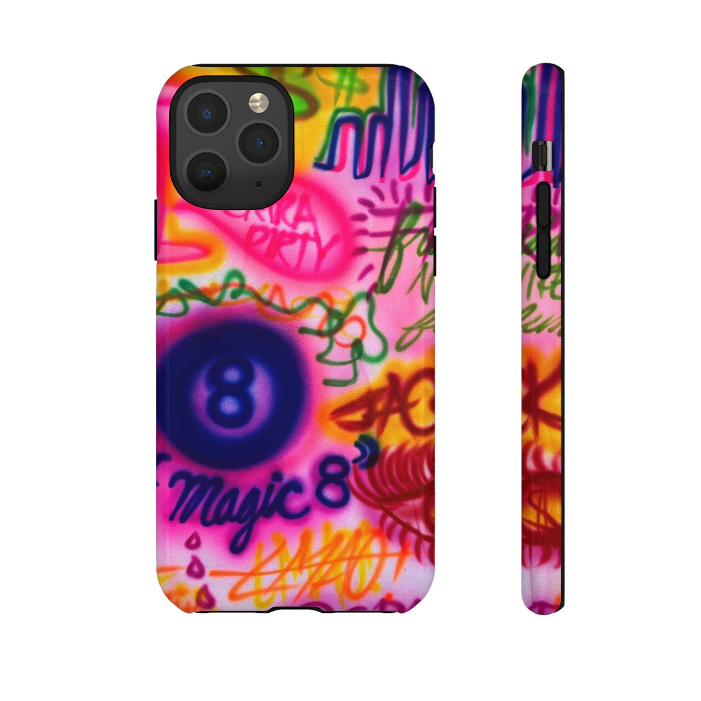 "colorful chaos" airbrush iPhone case