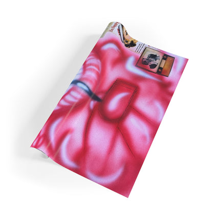 "be happy go lucky" airbrush wrapping paper