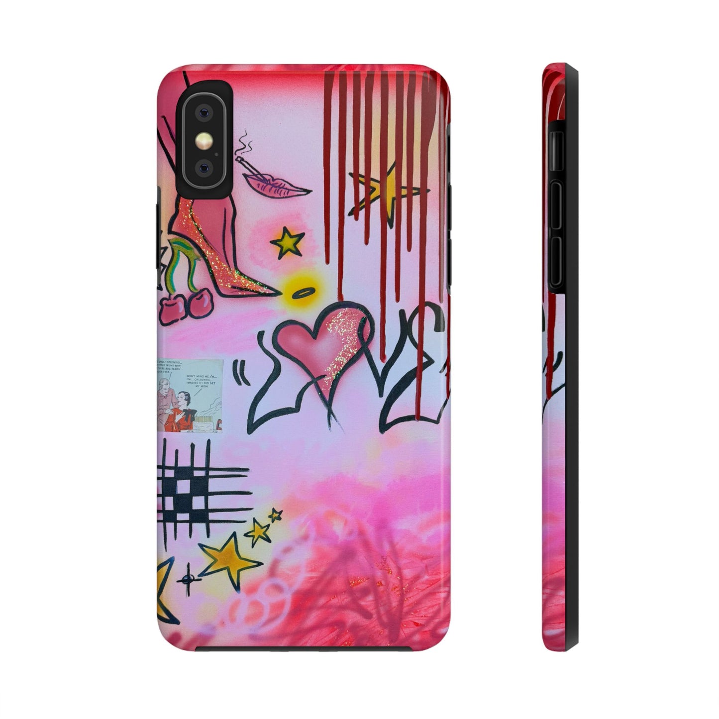 "cherry luvr" airbrush iPhone case