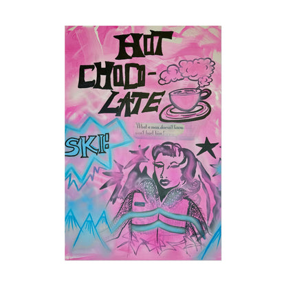 "avant le ski" airbrush rolled print