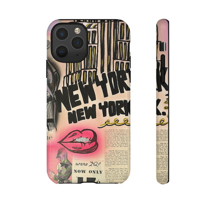 "new york, new york" airbrush iPhone case