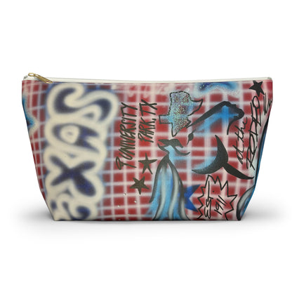 "texas" airbrush makeup pouch