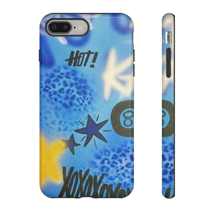 "brillant blues" airbrush iPhone case