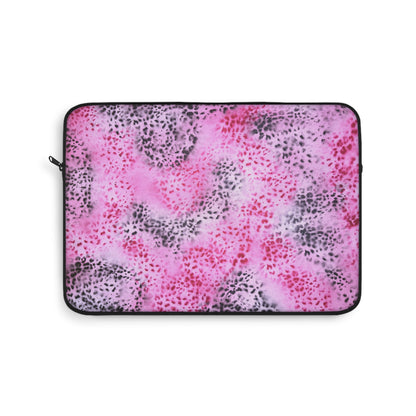 "pink cheetah pt. 2" airbrush laptop sleeve