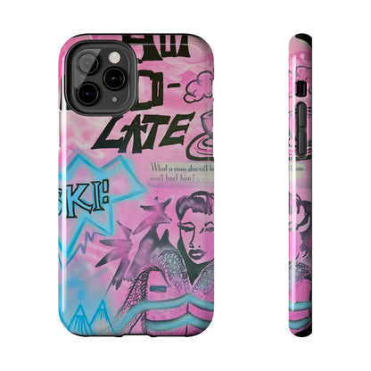 "avant le ski" airbrush iPhone case