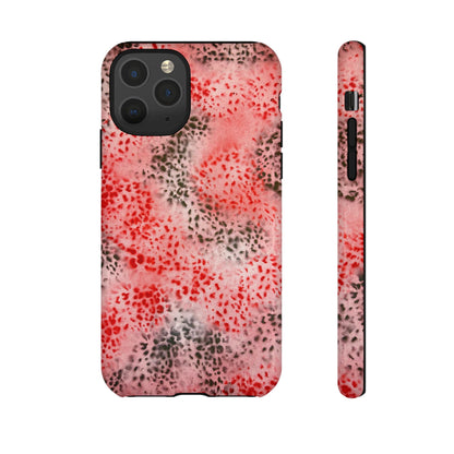 "red cheetah" airbrush iPhone case