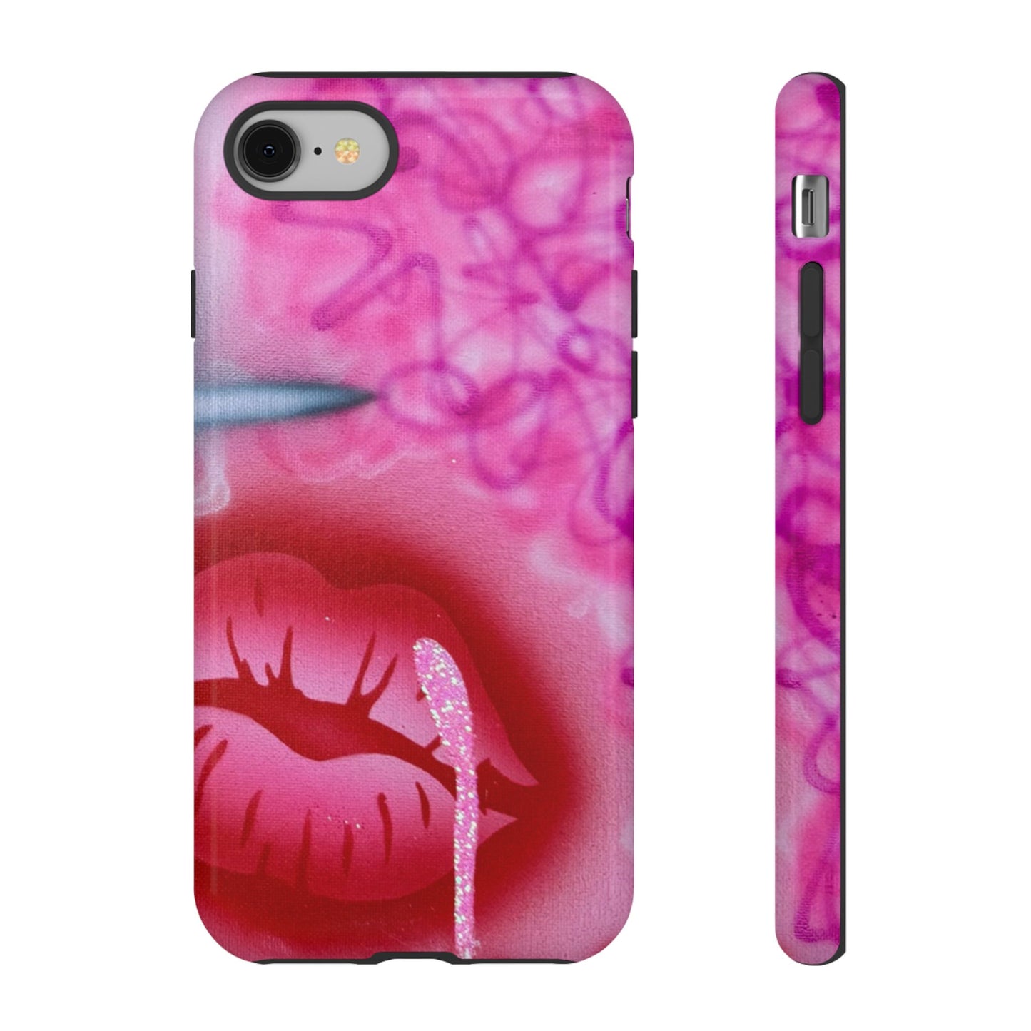 limited edition "glitter aura" airbrush iPhone case airbrush iPhone case