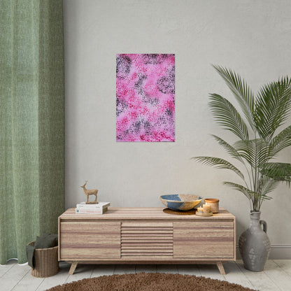 "pink cheetah pt. 2" airbrush rolled print