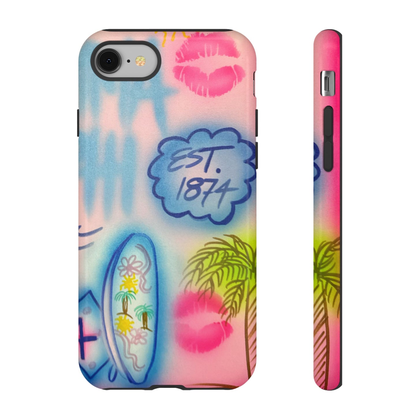 "in the wave" airbrush iPhone case