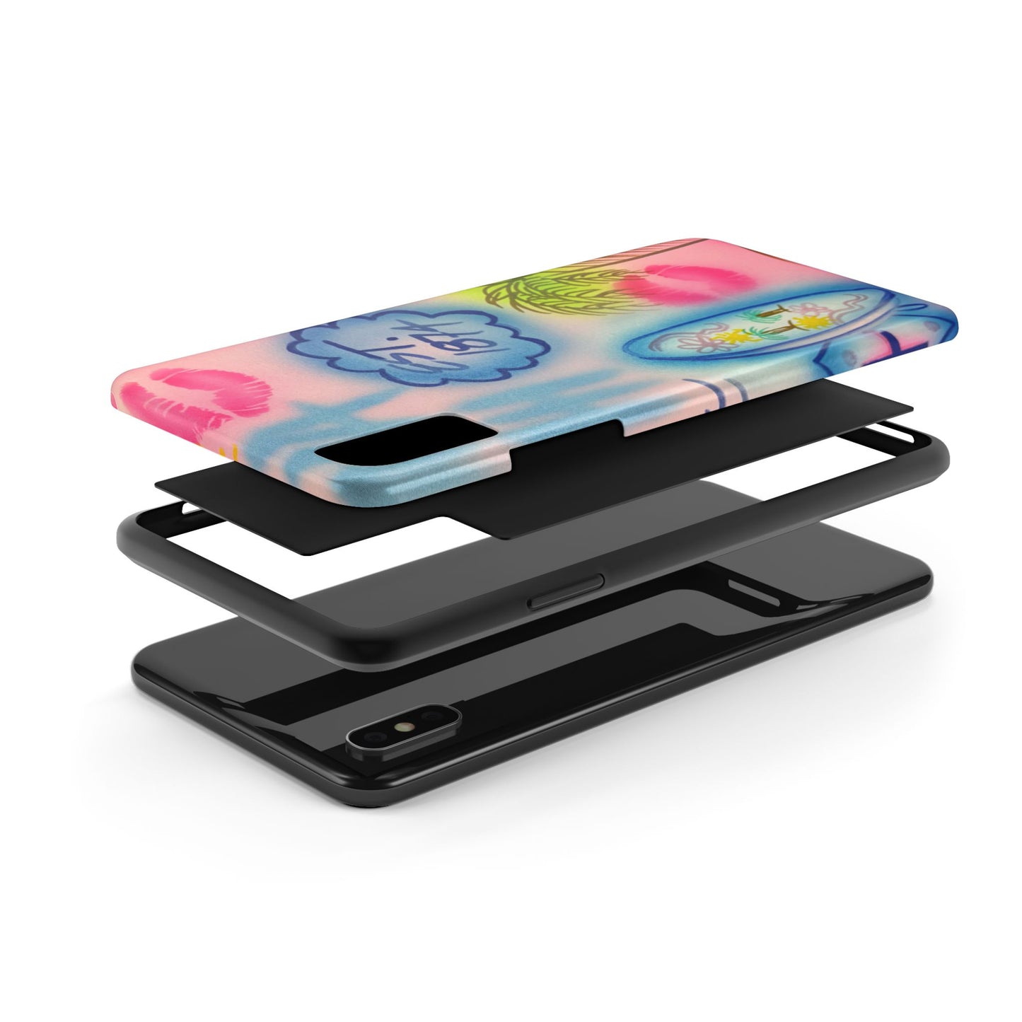 "in the wave" airbrush iPhone case