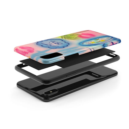 "in the wave" airbrush iPhone case