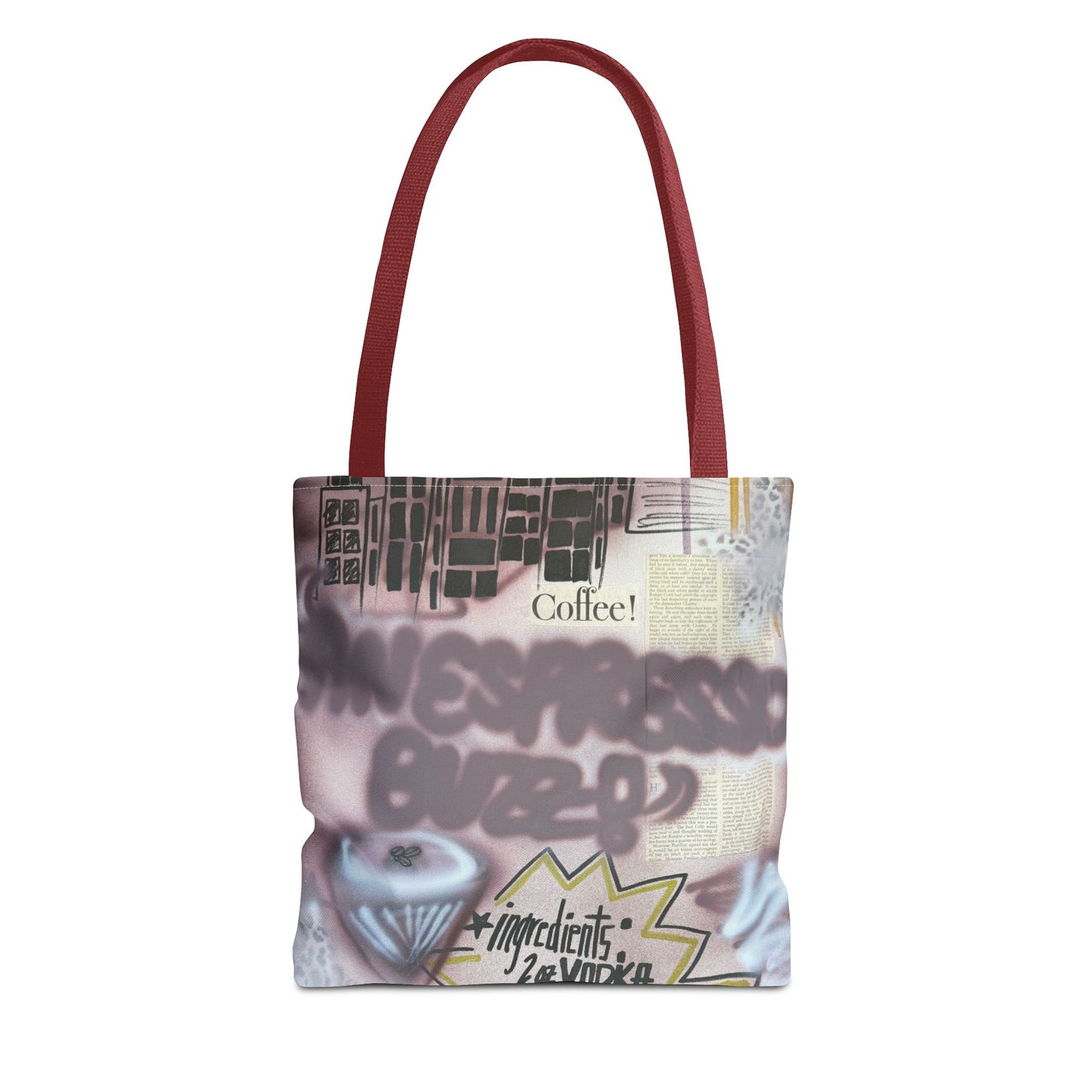 "espresso martini" airbrush tote bag