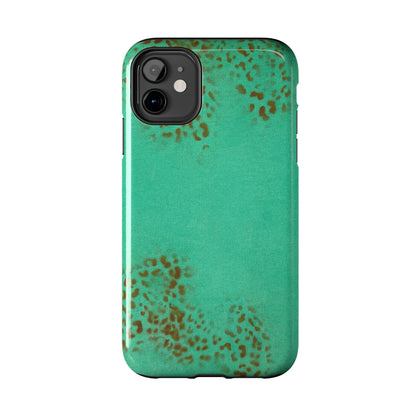 "teal cheetah" airbrush iPhone case