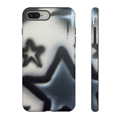 "black & white stars" airbrush iPhone case