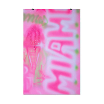 "sunset sorbet" airbrush rolled print