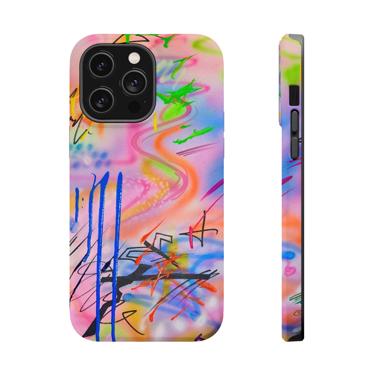 MagSafe "neon haze" airbrush iPhone case