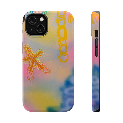 MagSafe "sweet starfish" airbrush iPhone case