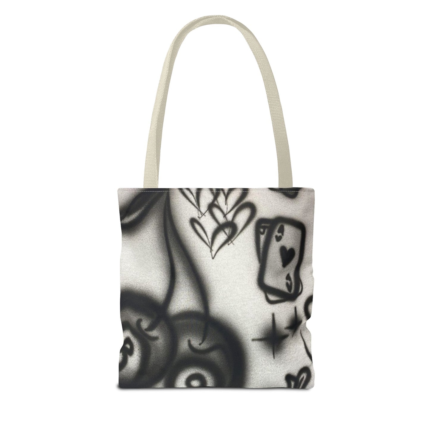 "hidden ace" airbrush tote bag