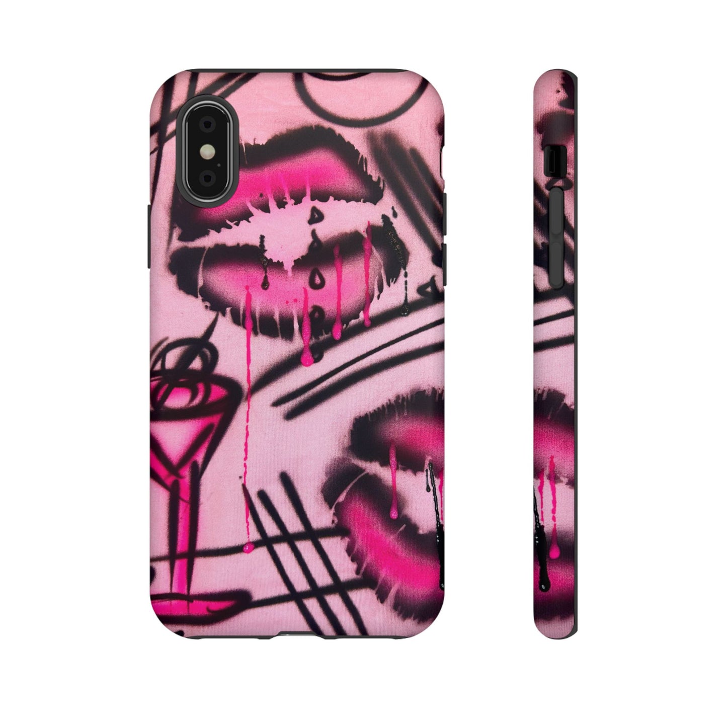 "glossy pout" airbrush iPhone case