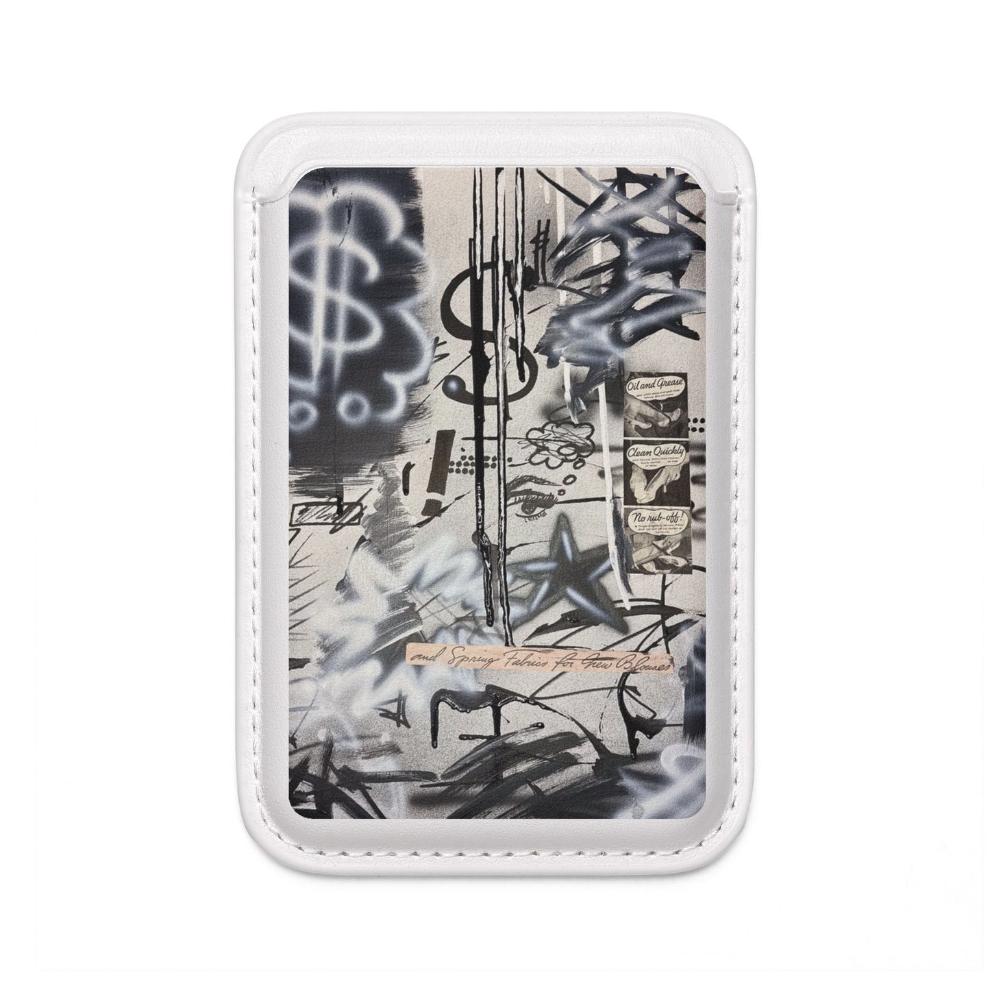 "monochrome mood" airbrush vegan wallet (Magsafe® Compatible)