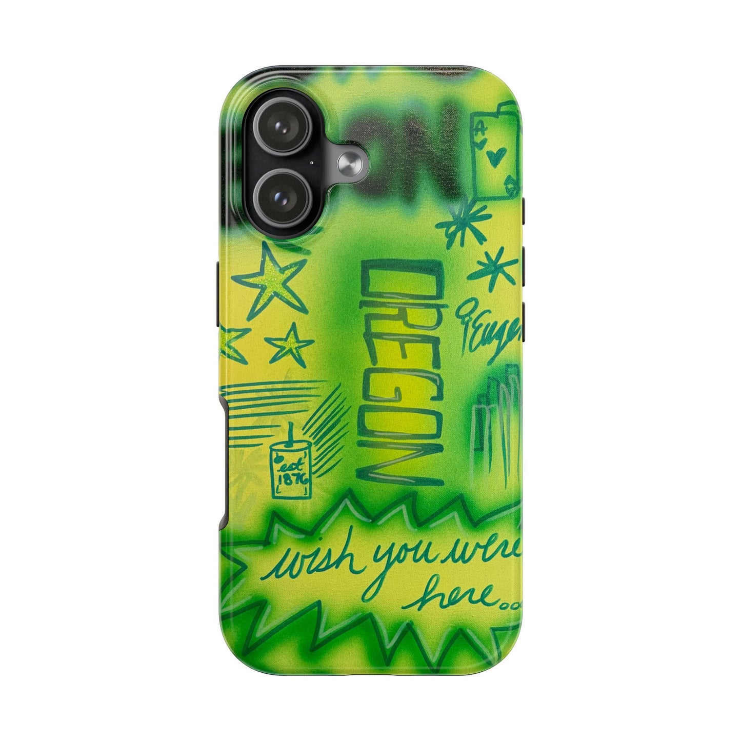 "oregon" airbrush iPhone case