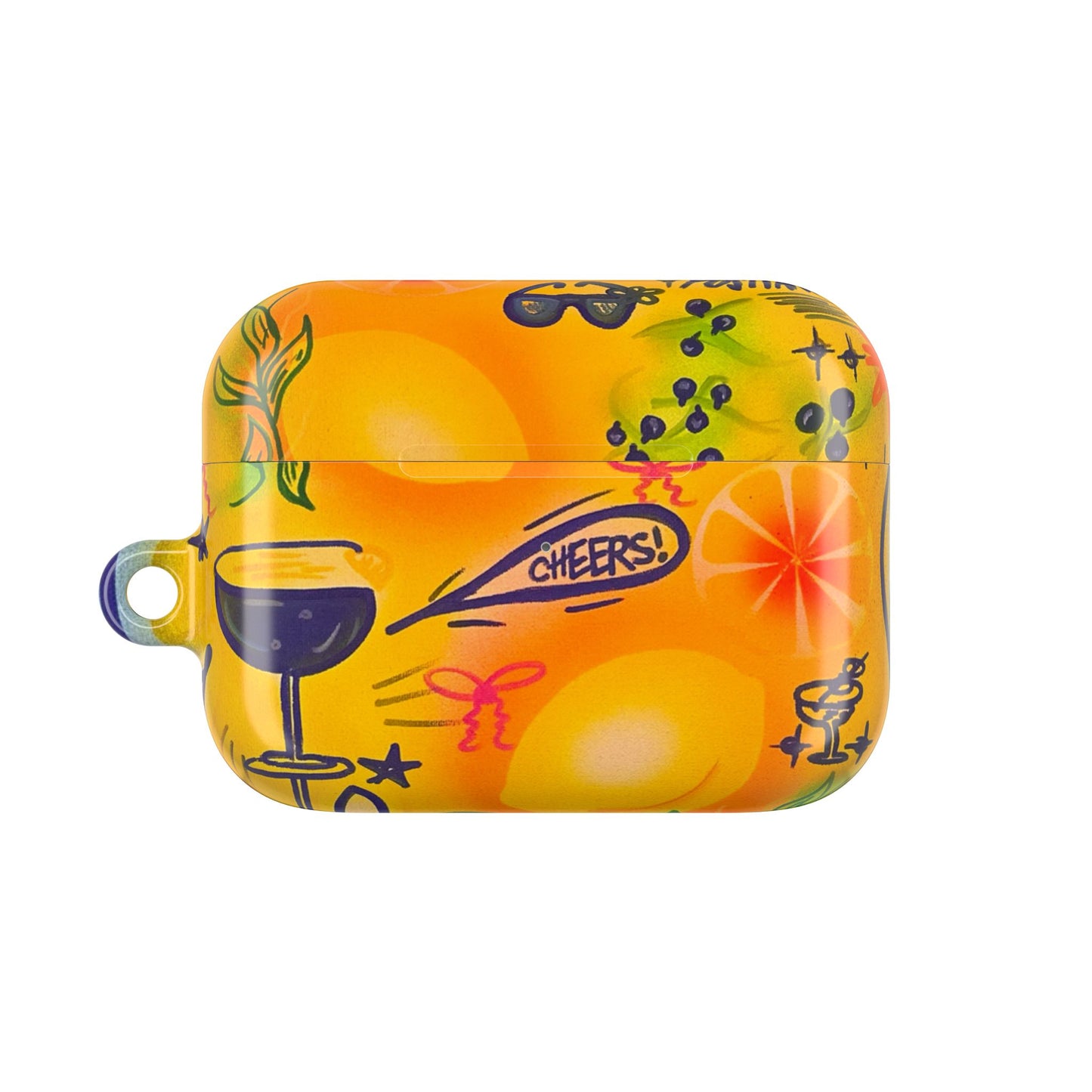 "citrus coastline" airbrush airpod cases