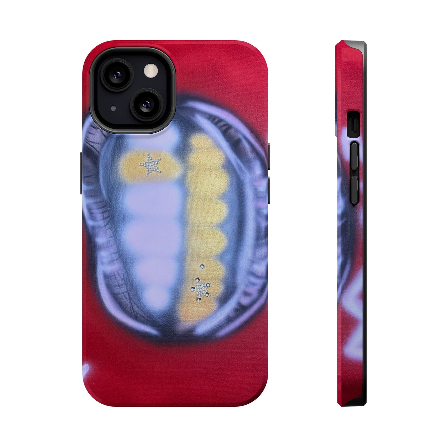 MagSafe "bite me bling" airbrush iPhone case