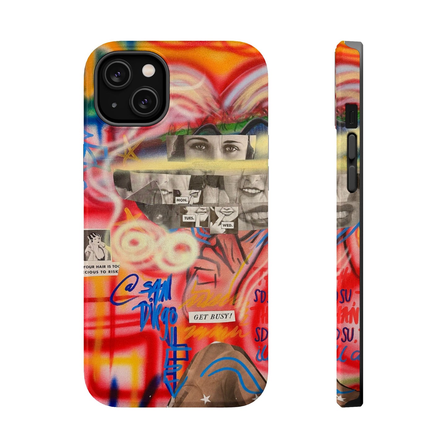 MagSafe limited edition "get busy" airbrush iPhone case