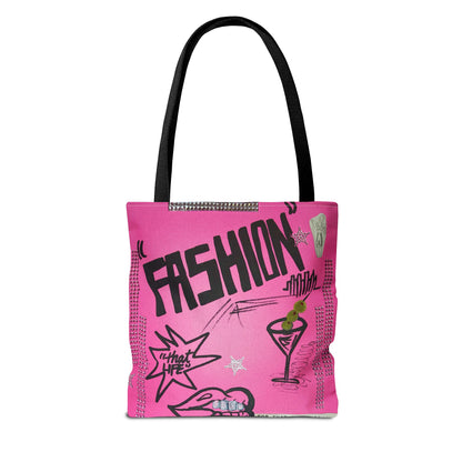 "high fashion" airbrush tote bag