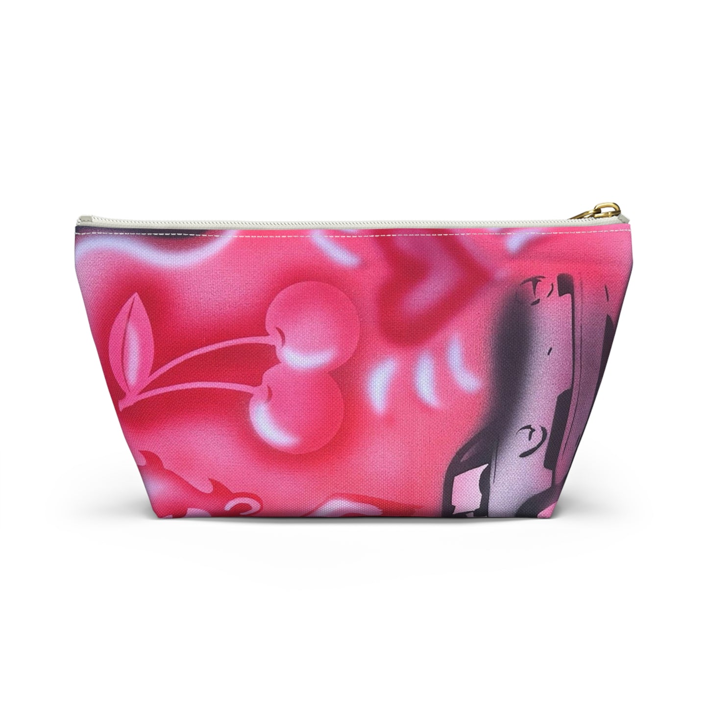 "on her way" airbrush makeup pouch