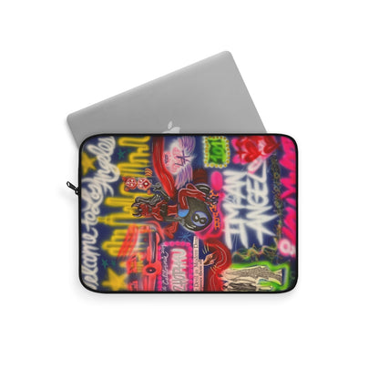 "im an angel" airbrush laptop sleeve