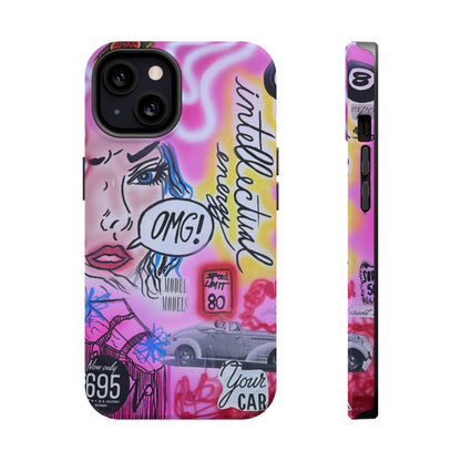 MagSafe "intellectual energy" airbrush iPhone case