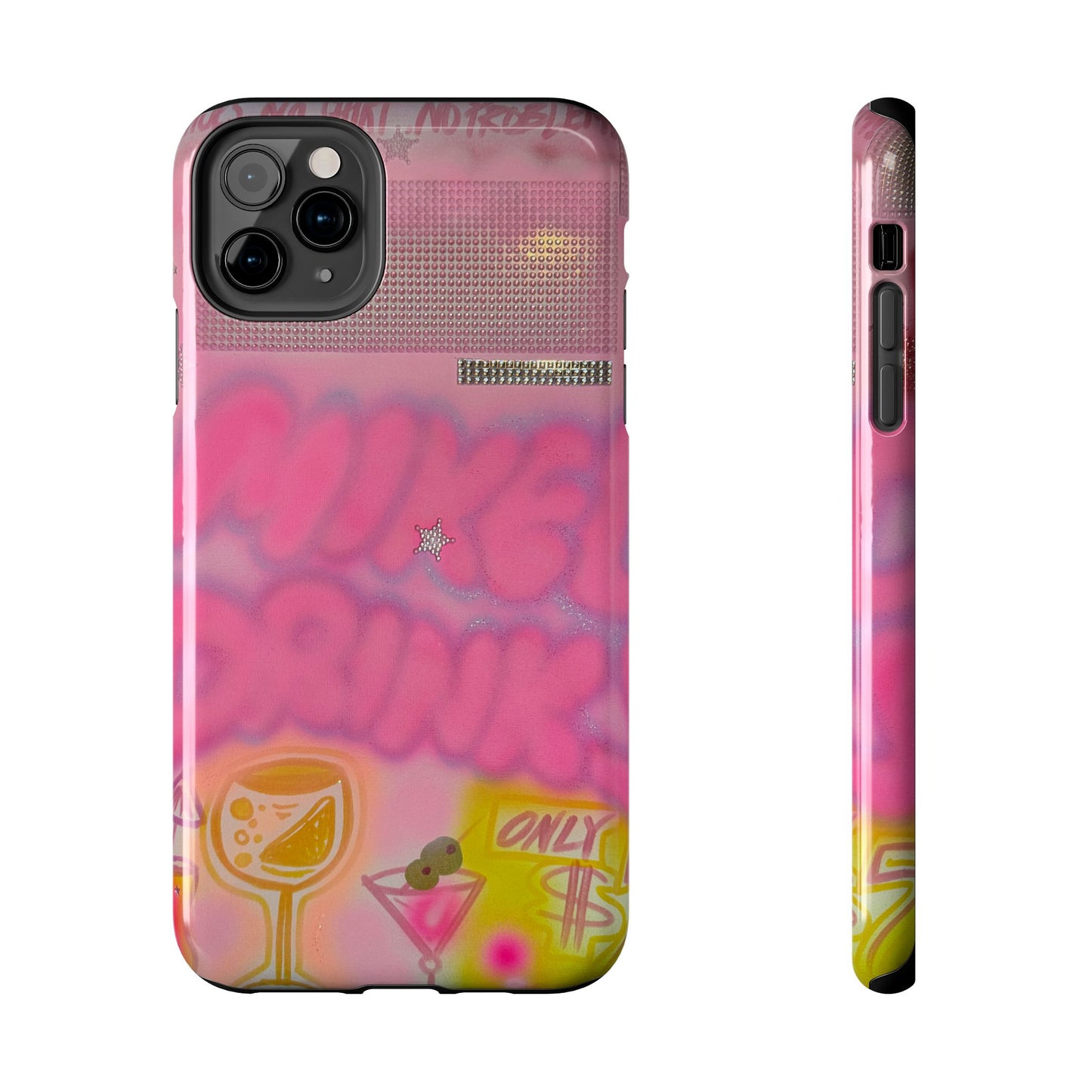 "mixed drinks" airbrush iPhone case