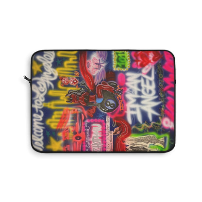 "im an angel" airbrush laptop sleeve