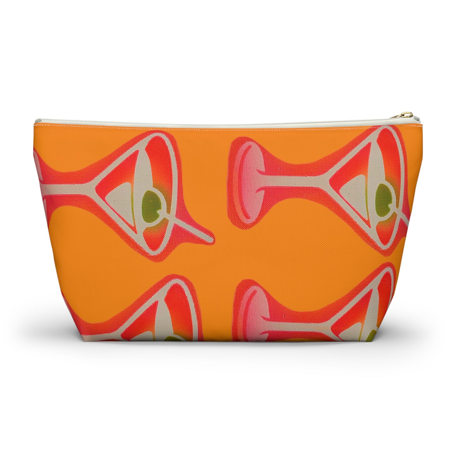 "shaken, not stirred" airbrush makeup pouch