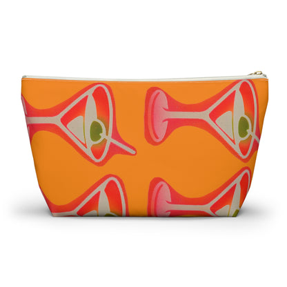 "shaken, not stirred" airbrush makeup pouch
