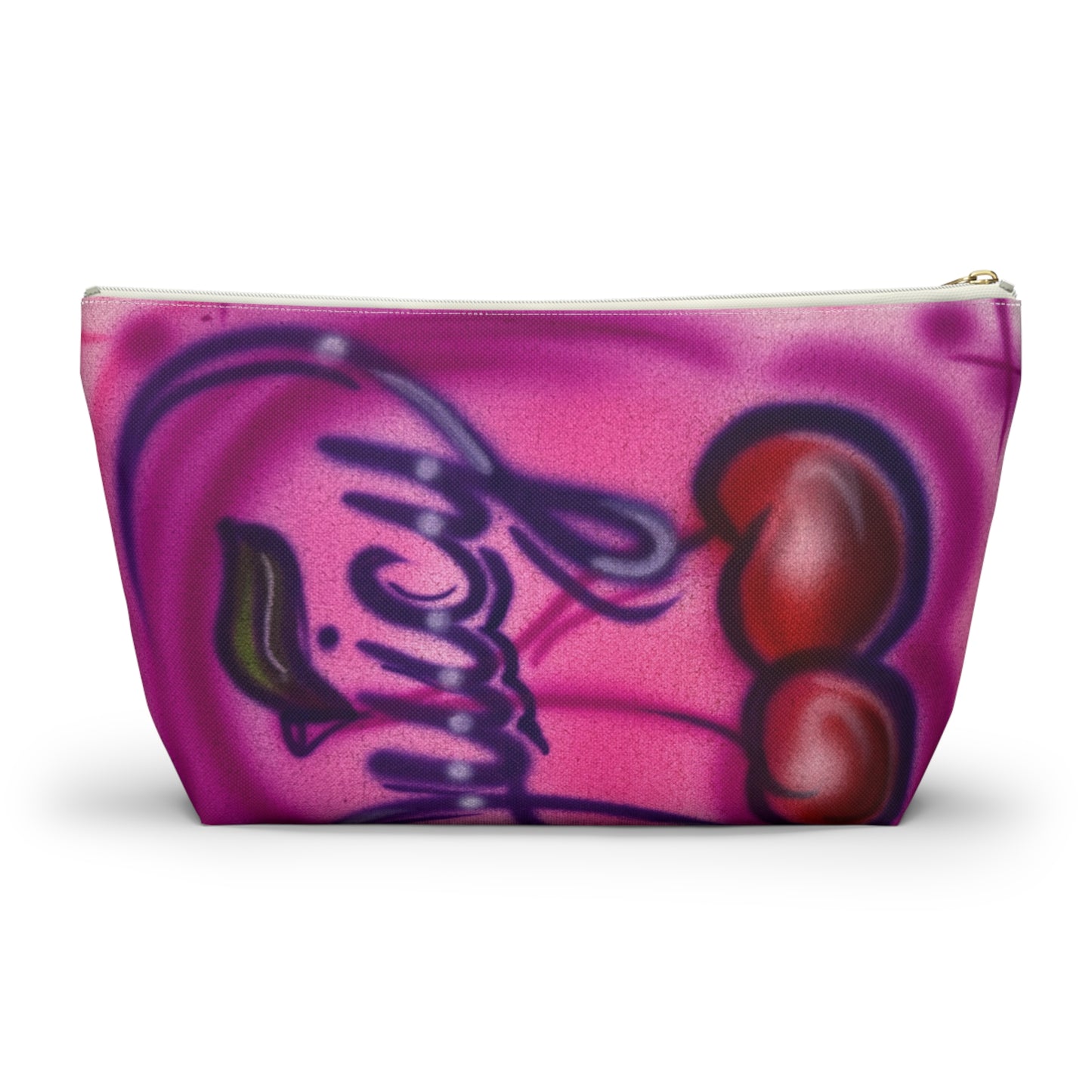 "juicy" airbrush makeup pouch