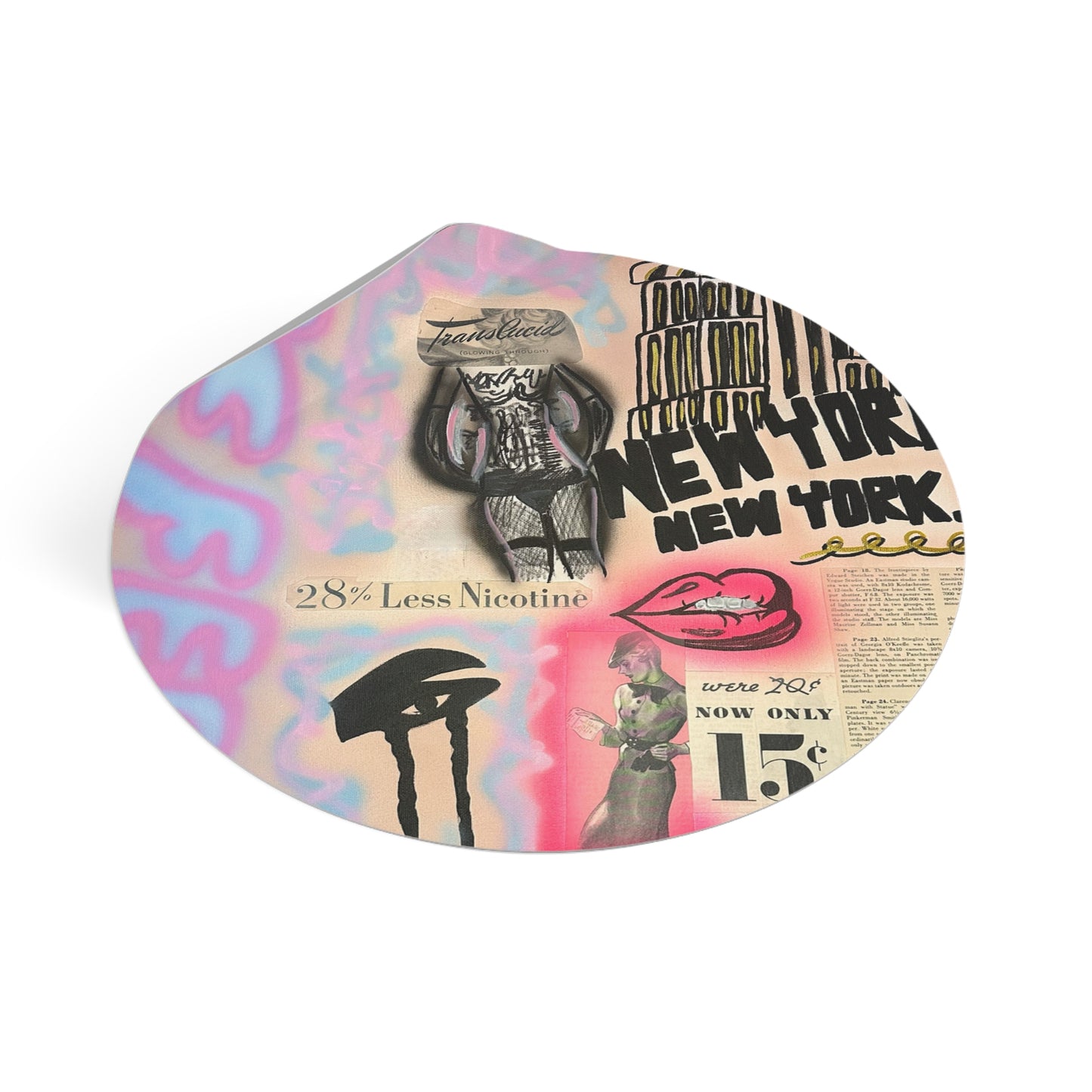 "new york, new york" airbrush vinyl sticker