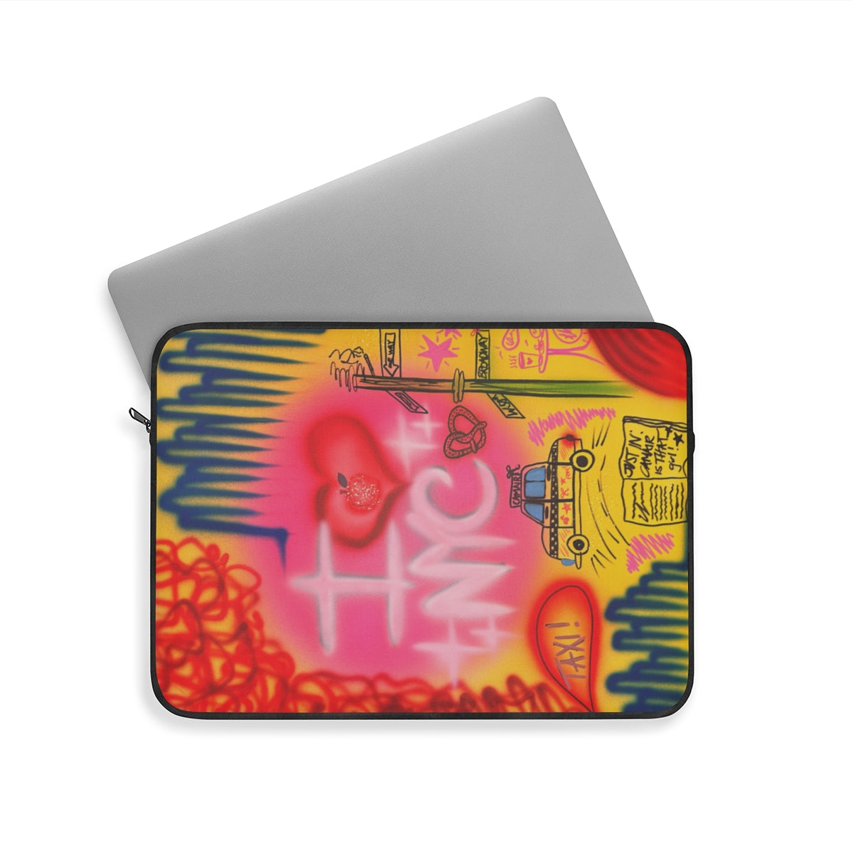 "in the city" airbrush laptop sleeve