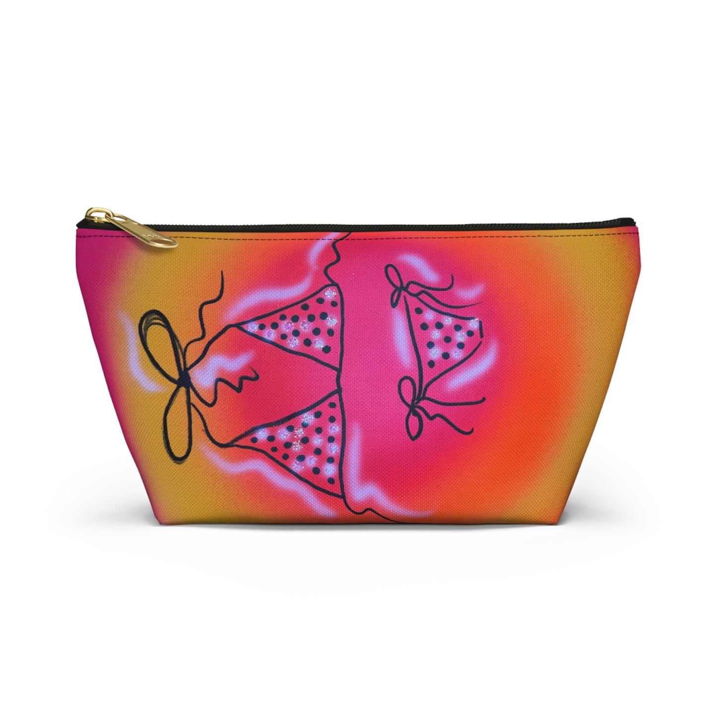 "glitter bikini" airbrush makeup pouch