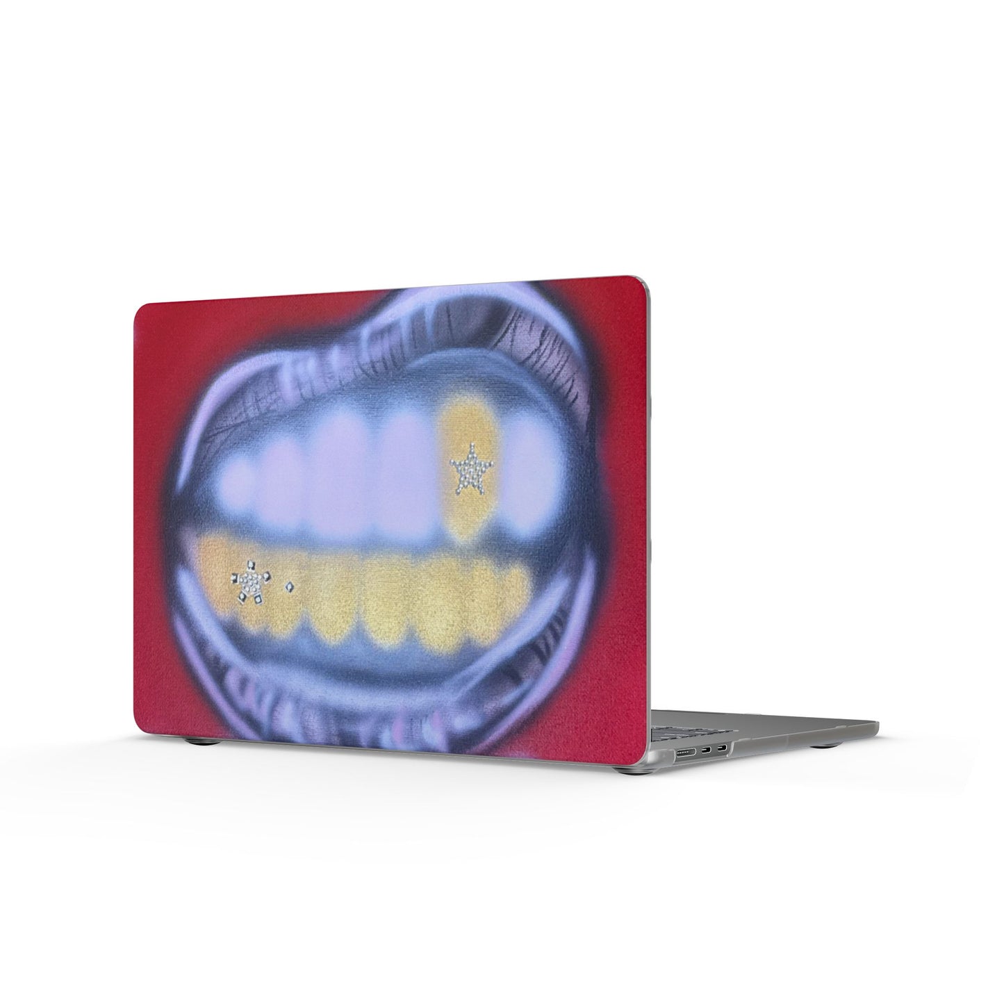 "tooth drip" airbrush matte macbook case