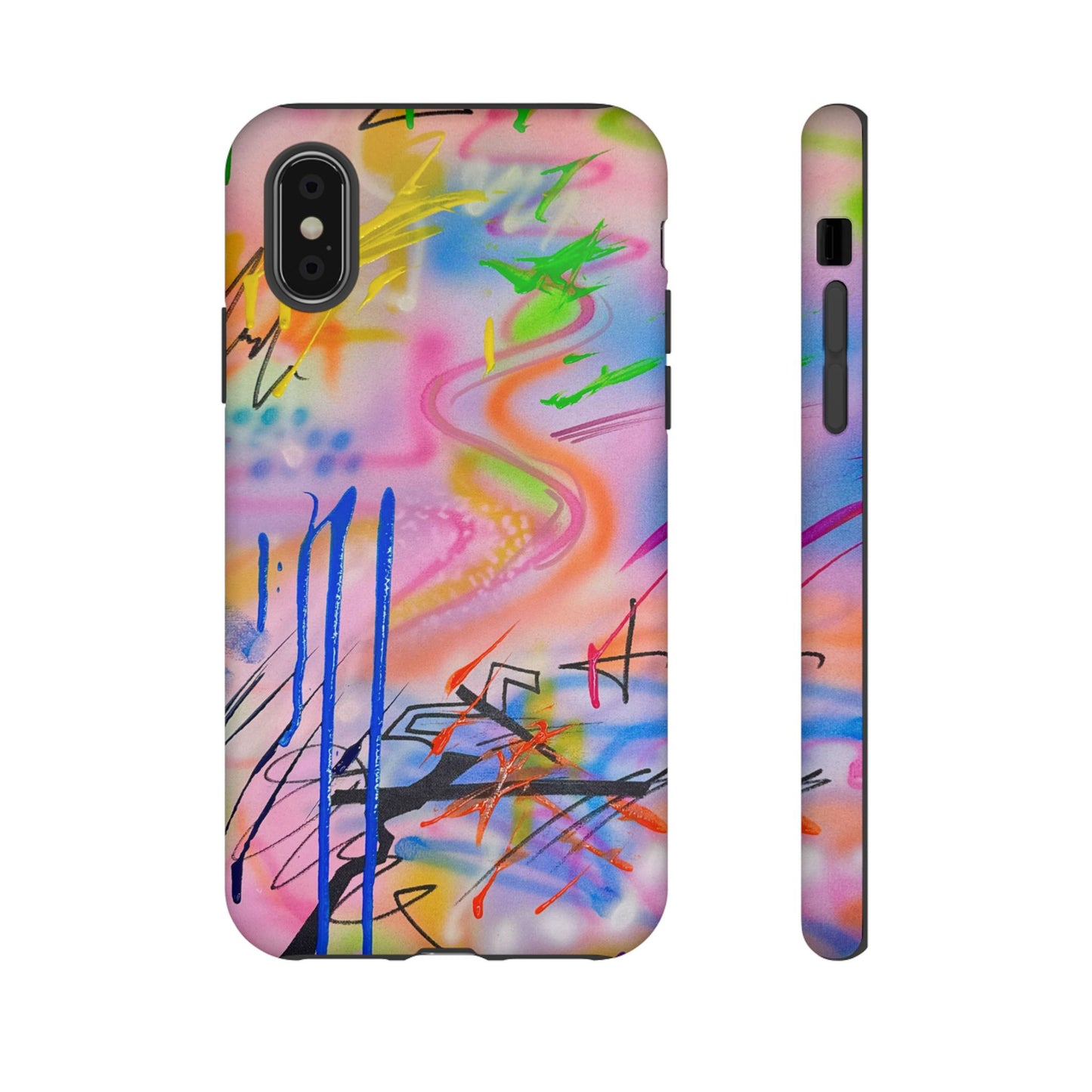 "neon haze" airbrush iPhone case