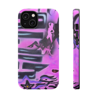 MagSafe "neon nights" airbrush iPhone case