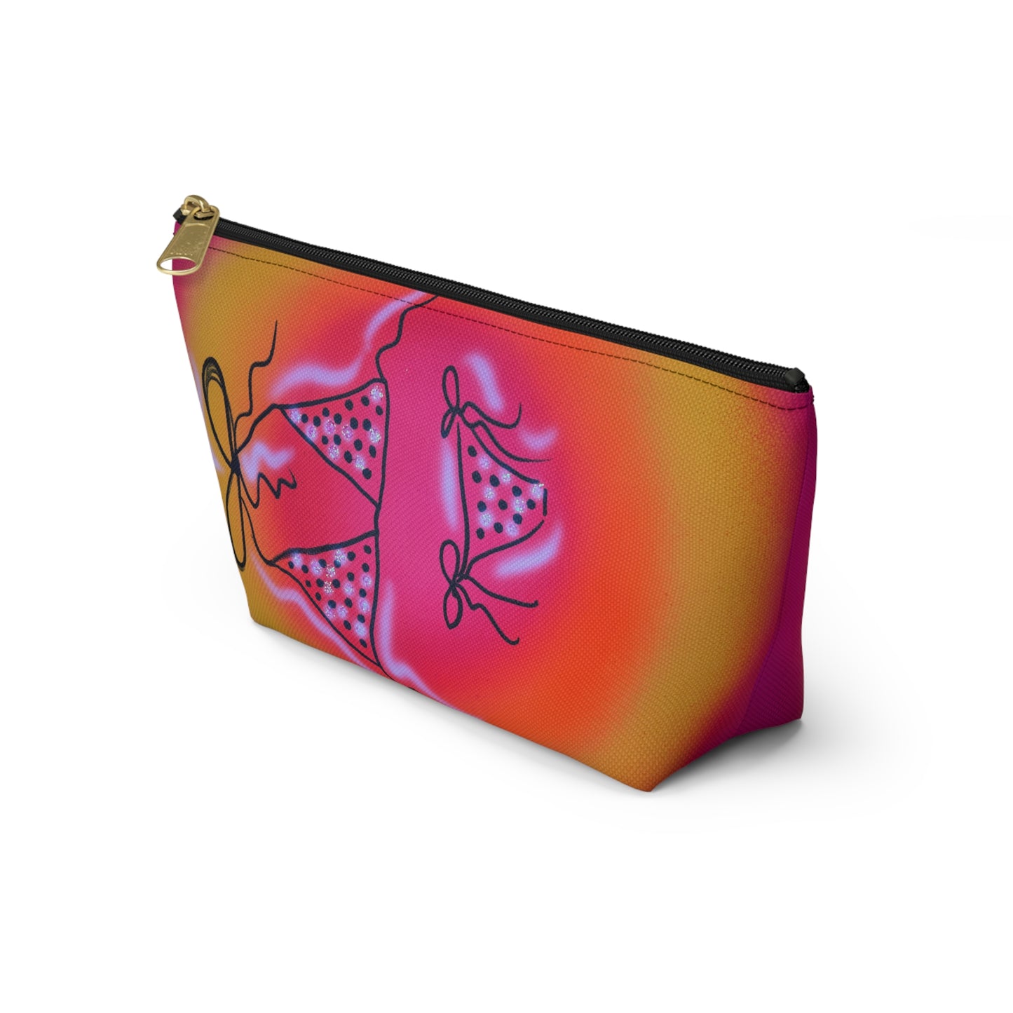 "glitter bikini" airbrush makeup pouch