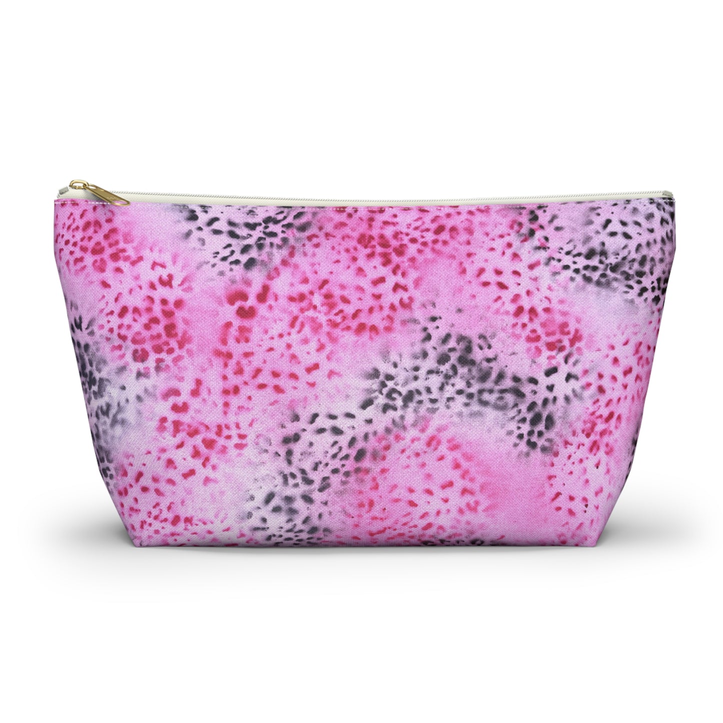 "pink cheetah pt. 2" airbrush makeup pouch