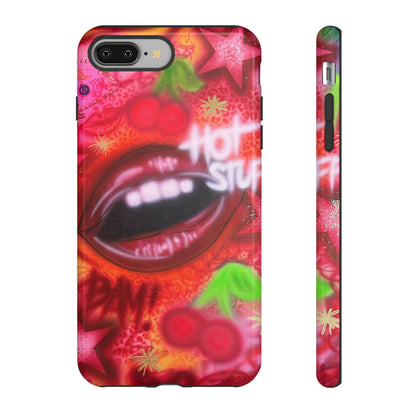 "hot stuff" airbrush iPhone case