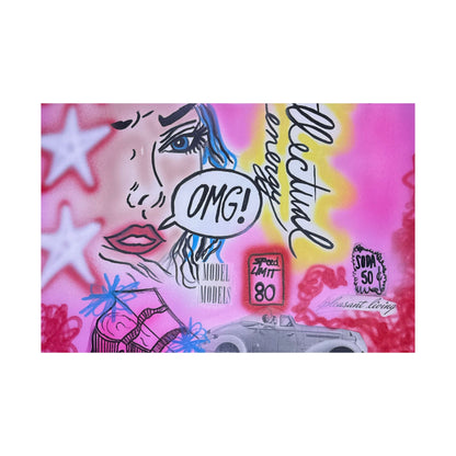 "intellectual energy" airbrush horizontal print