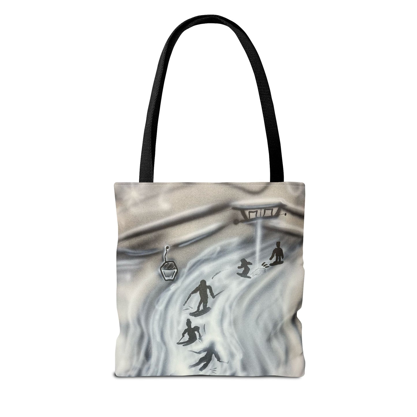 "arctic avalnache" airbrush tote bag