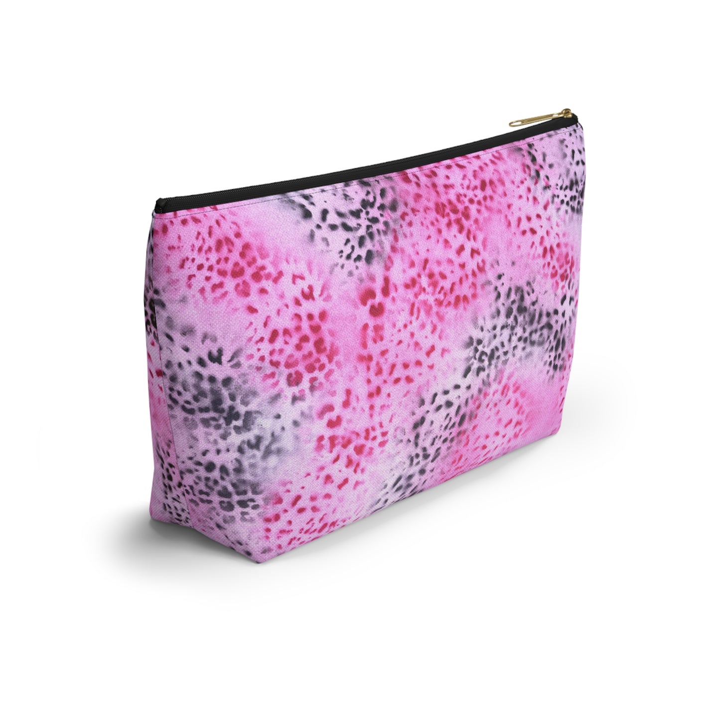 "pink cheetah pt. 2" airbrush makeup pouch